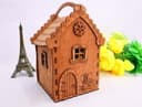 Charming House Gift Box with Handle Laser Cut Vector File