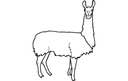Charming Llama Vector Silhouette for Laser Cutting DXF