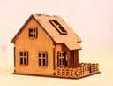 Charming Miniature Wooden House 3D Puzzle Laser Cut File