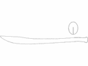 Chinese Broadsword 3D Puzzle Vector File for Laser Cutting