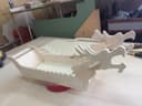 Chinese Dragon Boat Sushi Serving Tray Laser Cut Vector (CDR)
