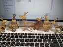 Christmas Deer and Tree Ornaments Laser Cut File DXF CDR