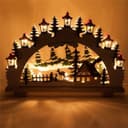Christmas Forest Arch Lamp Laser Cut Vector File