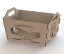 Christmas Forest Theme Storage Box Laser Cut Vector DXF File