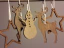 Christmas Ornament Set DXF Vector for Laser Cutting