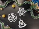 Christmas Ornament Set Laser Cut Vector Files (SVG, DXF)