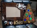 Christmas Photo Frame with Tree Vector File for Laser Cutting