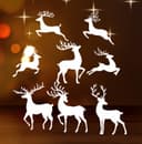Christmas Reindeer Collection Laser Cut Vector Files