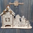 Christmas Tea House Laser Cut Vector Plan (SVG, DXF, CDR)
