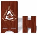 Christmas Tree Phone Stand Laser Cut Vector File