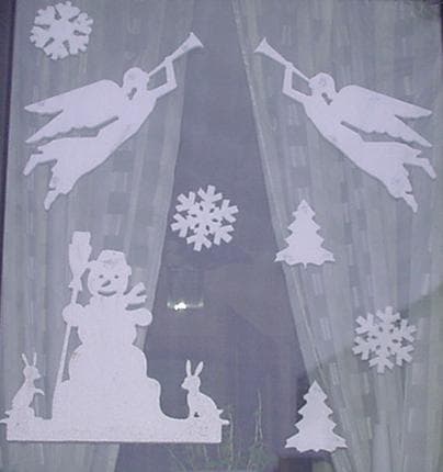 Christmas Window Decoration Set DXF Laser Cut File
