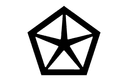 Chrysler Pentastar Logo Vector File for CNC Laser Cutting