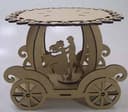 Cinderella Carriage Cake Stand Laser Cut Vector File