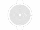 Circular Church Labyrinth Vector Design for Laser Cutting DXF