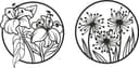 Circular Floral Motifs Laser Cut Vector File