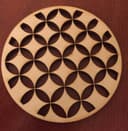 Circular Shippo Pattern Coaster Laser Cut Vector File