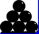 Civil War Cannon Balls Stack Vector File DXF SVG