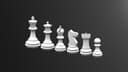Classic 3D Chess Pieces Vector Set DXF CDR SVG