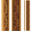Classic Acanthus Leaf Border 3D STL Model for CNC Woodworking