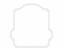 Classic Arched Decorative Frame Vector DXF File for Laser Cutting