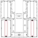 Classic Cabinet Door Decorative Panels Vector File for Laser Cutting