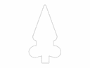 Classic Decorative Finial Vector Design for Laser Cutting DXF