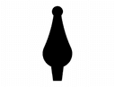 Classic Finial Ornament Vector Design (DXF File)