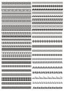 Classic Greek Key and Geometric Border Patterns Vector Pack