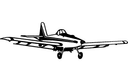 Classic Propeller Airplane Vector Design DXF File