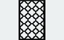 Classic Quatrefoil Lattice Panel Vector DXF for Laser Cutting