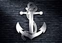 Classic Ship Anchor with Rope Vector Design DXF File