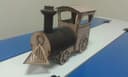 Classic Steam Locomotive 3D Puzzle Laser Cut DXF File