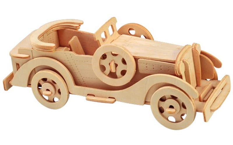Classic Vintage Car 3D Puzzle Laser Cut Vector File