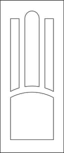 Classic Wooden Door Panel Design Vector File