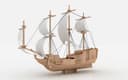 Classic Wooden Pirate Ship 3D Puzzle Laser Cut DXF Plan
