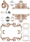 Classical Baroque Ornamental Frames and Borders DXF CDR Vector