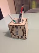 Clock Pen Holder Laser Cut Vector Files (DXF, SVG, PDF)