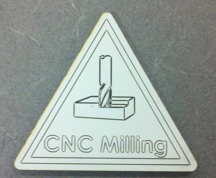 CNC Milling Workshop Sign Vector File DXF