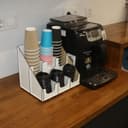Coffee Cup and Lid Organizer Vector File for Laser Cutting