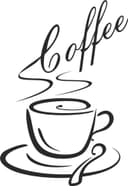 Coffee Cup Wall Decor Vector Design for Laser Cutting