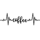 Coffee Heartbeat Wall Decor Laser Cut Vector DXF File