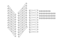 Collapsible Scissor Chair Components DXF File for Laser Cutting