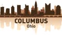 Columbus Ohio Skyline Silhouette Vector File for Laser Cutting