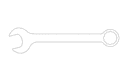 Combination Wrench Vector Outline for Laser Cutting DXF