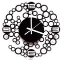 Contemporary Bubble Wall Clock Laser Cut Vector File