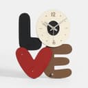 Contemporary 'LOVE' Letter Wall Clock Laser Cut Vector File (DXF/SVG)