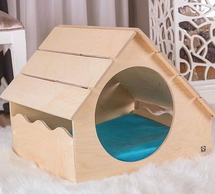 Cozy Wooden Cat House Laser Cut Vector File (SVG/DXF/CDR)