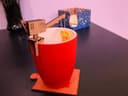 Crane Tea Bag Holder Laser Cut Vector Design DXF