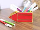 Creative Pencil Shaped Desk Organizer Vector Laser Cut File