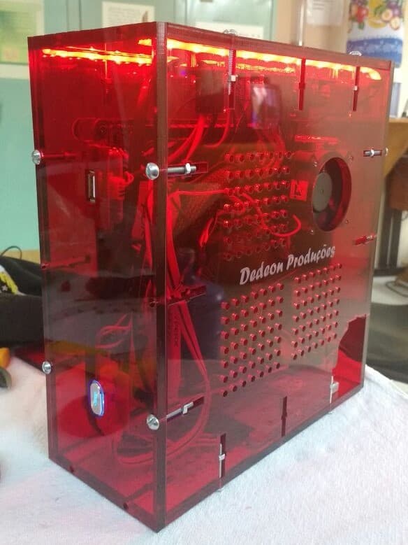Custom Acrylic PC Case Laser Cut Vector File